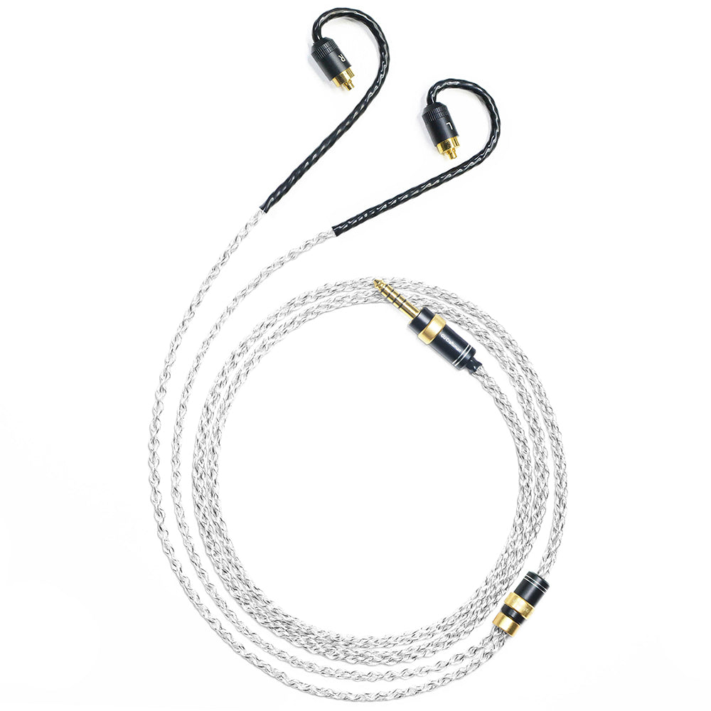 6N Single-Crystal Silver and Graphene Hybrid-Braided IEM Upgrade Cable for Sony IER-M7, IER-M9, IER-Z1R