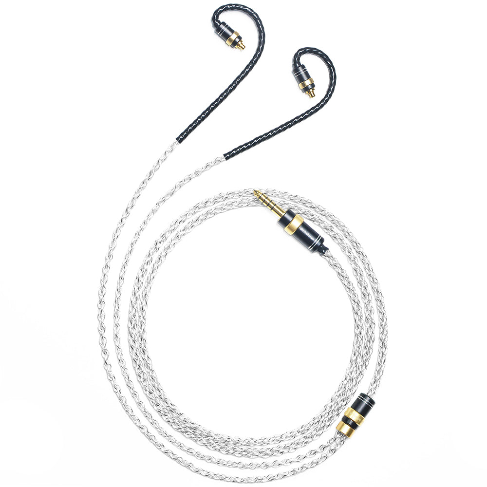 6N Single-Crystal Silver and Graphene Hybrid-Braided IEM Upgrade Cable for AKG N30, N40, N5005