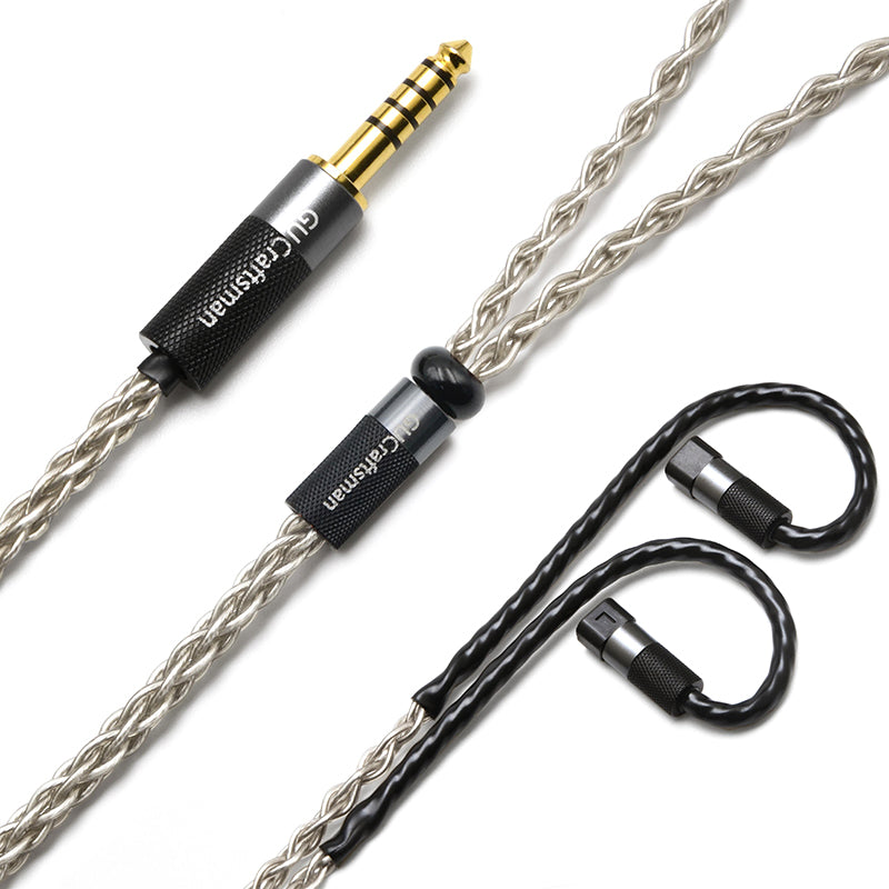 6N Single-Crystal Silver IEM Upgrade Cable for QDC Anole V14, Anole VX, Anole V6, Gemini, Tiger, Folk, Debut, V3 II, 8Pro, 4Pro, Dmagic 3D, Fusion, Live, HiFi, MASTER