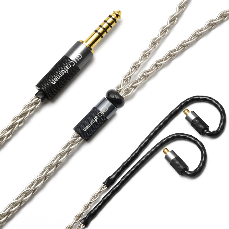 6N Single-Crystal Silver IEM Upgrade Cable for Acoustune HS3000, HS1750CU, HS1900X, HS2000 MKIII, HSX1001, Madoo Typ622, HS1670SS, HS1790Tl, HS1300SS, HS1650CU, HS1655CU
