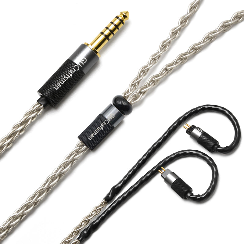 0.78mm 2-Pin 6N Single-Crystal Silver IEM Upgrade Cable for 64 Audio Solo, U4s, Volur, U12t, U18t, Vision Ears VE2, VE3.2, VE4.2, VE5, VE6, Astell&Kern STELLA, LUNA, XIO, NOVUS, AURA, ODYSSEY, Diana, Empire Ears Raven, VALKYRIE MKII, Triton, Odin2 MK