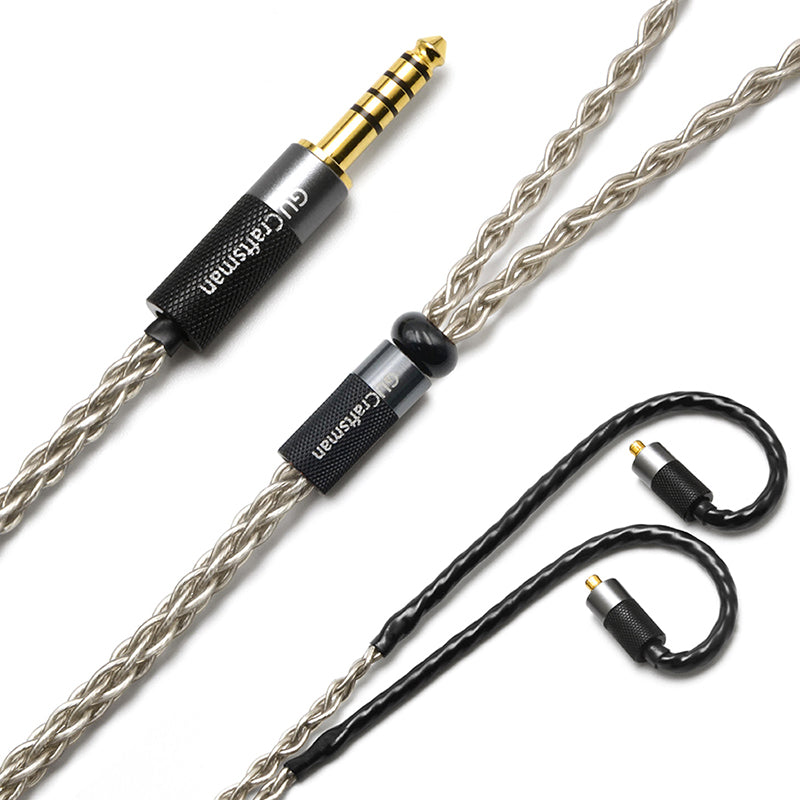 MMCX 6N Single-Crystal Silver IEM Upgrade Cable for SHURE SE846, SE535, Beyerdynamic DT 70 IE, DT 71 IE, DT 72 IE, DT 73 IE, Astell&Kern AK T9iE, AK T8iE Mk II, AK T8iE, Campfire Audio Iris, Grand Luna, Clara, Astrolith, Stellar Horizon, Vega, ATLAS