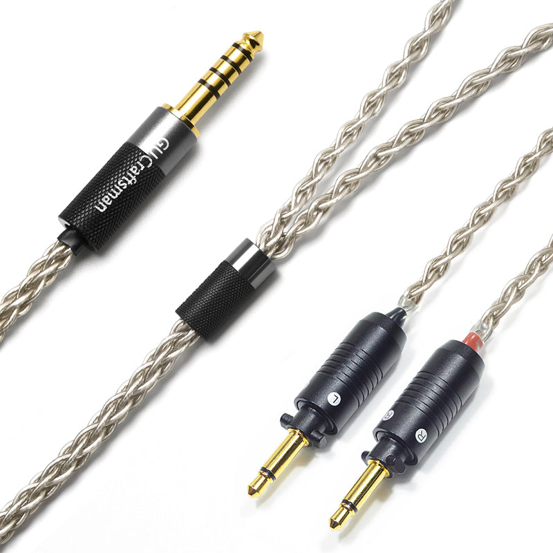 6N Single-Crystal Silver Headphone Upgrade Cable for Final Audio D8000, D8000 Pro Edition, D8000 DC PRO, SONOROUS X, VI, VIII, IV, III, II, PANDORA HOPE VI