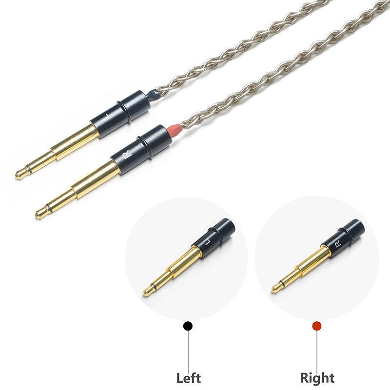 6N Single-Crystal Silver Headphone Upgrade Cable for MEZE 99 Classics, 99 Neo, 99 Noir