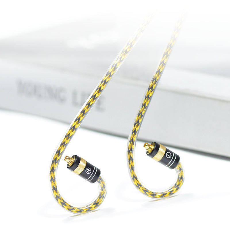 MMCX 6N Silver-Plated Oxygen-Free Copper with Metal Shielding Layer IEM Upgrade Cable for SHURE SE846, SE535, Beyerdynamic DT 70 IE, DT 71 IE, DT 72 IE, DT 73 IE, Astell&Kern AK T9iE, AK T8iE Mk II, AK T8iE, Campfire Audio Iris, Grand Luna, Clara, As
