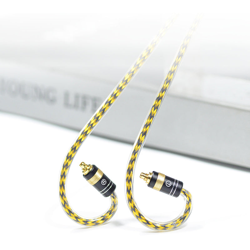 6N Silver-Plated Oxygen-Free Copper with Metal Shielding Layer IEM Upgrade Cable for SENNHEISER IE200, IE300, IE600, IE900