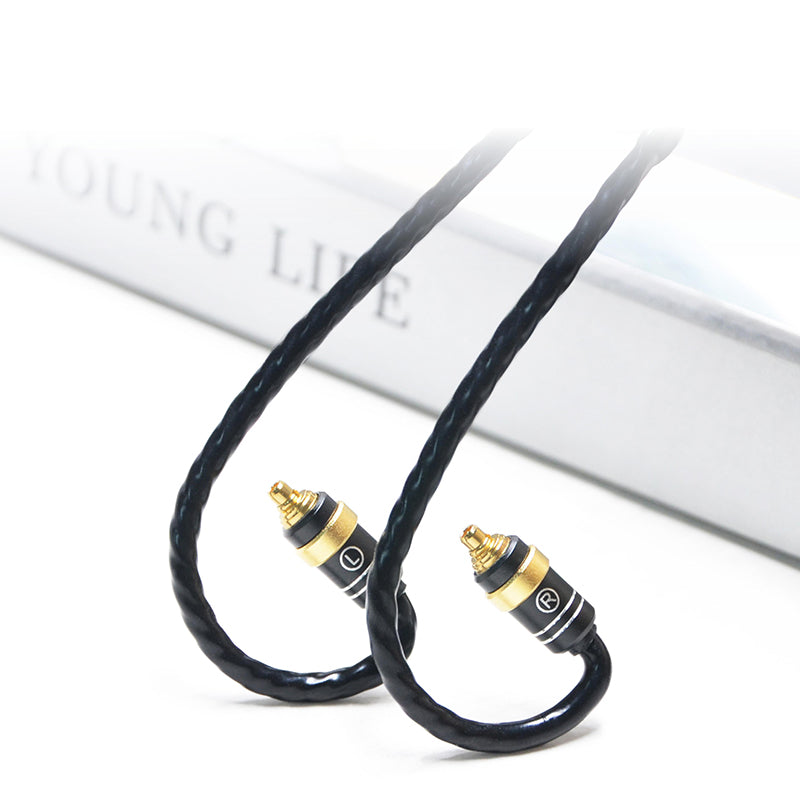 6N Single-Crystal Copper and Graphene Hybrid-Braided IEM Upgrade Cable for SENNHEISER IE200, IE300, IE600, IE900