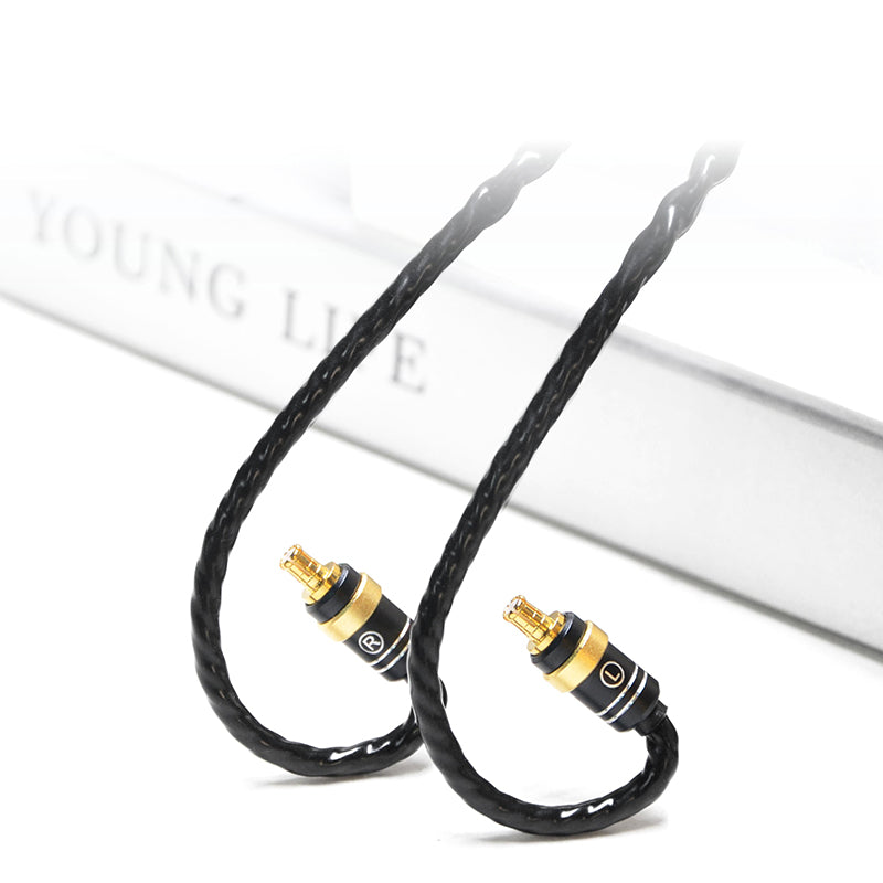 6N Single-Crystal Copper and Graphene Hybrid-Braided IEM Upgrade Cable for Audio-Technica ATH-LS300is, ATH-LS400is, ATH-LS200is, ATH-E70, ATH-E50, ATH-E40, ATH-LS70is