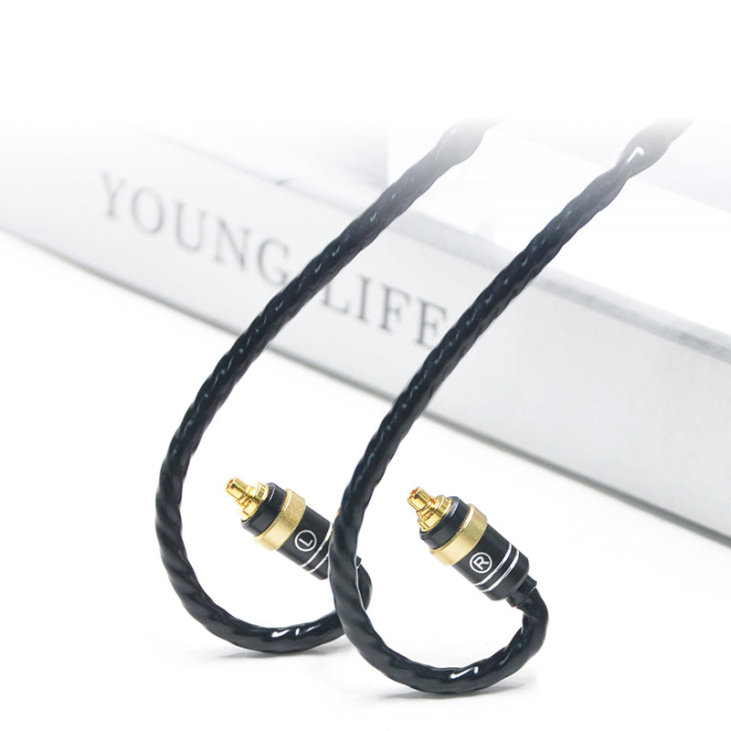 6N Single-Crystal Copper and Graphene Hybrid-Braided IEM Upgrade Cable for AKG N30, N40, N5005
