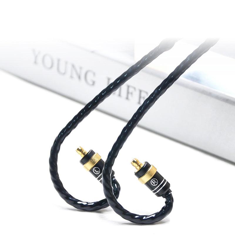 6N Single-Crystal Silver and Graphene Hybrid-Braided IEM Upgrade Cable for Acoustune HS3000, HS1750CU, HS1900X, HS2000 MKIII, HSX1001, Madoo Typ622, HS1670SS, HS1790Tl, HS1300SS, HS1650CU, HS1655CU