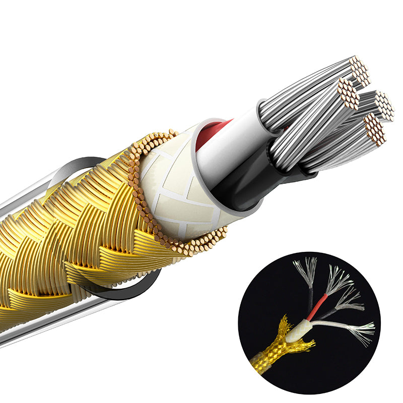 6N Silver-Plated Oxygen-Free Copper Headphone Upgrade Cable with Metal Shielding Layer for Focal HADENYS, AZURYS, BATHYS, BATHYS MG