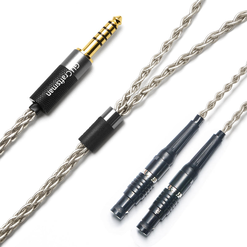 6N Single-Crystal Silver Headphone Upgrade Cable for Focal Utopia