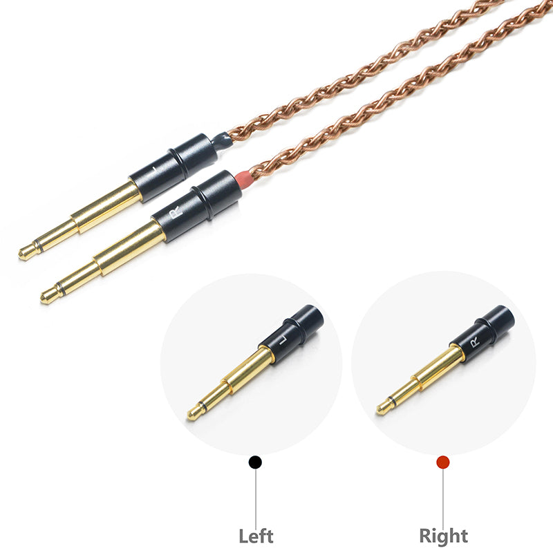 6N Single-Crystal Copper Headphone Upgrade Cable for MEZE LIRIC 2, POET, 109 PRO, 105 SILVA, 105 AER, STRADA, 99 Classics, 99 Neo, 99 Noir