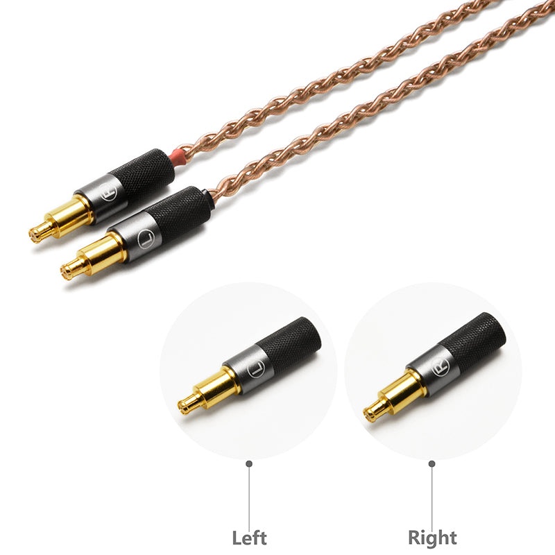 6N Single-Crystal Copper Headphone Upgrade Cable for Audio-Technica ATH-AWAS, ATH-AWKT, ATH-MSR7B, ATH-ESW990H, ATH-ESW950, ATH-AP2000Ti, ATH-AWKG, ATH-L5000, ATH-SR9, ATH-ADX5000, ATH-WP900