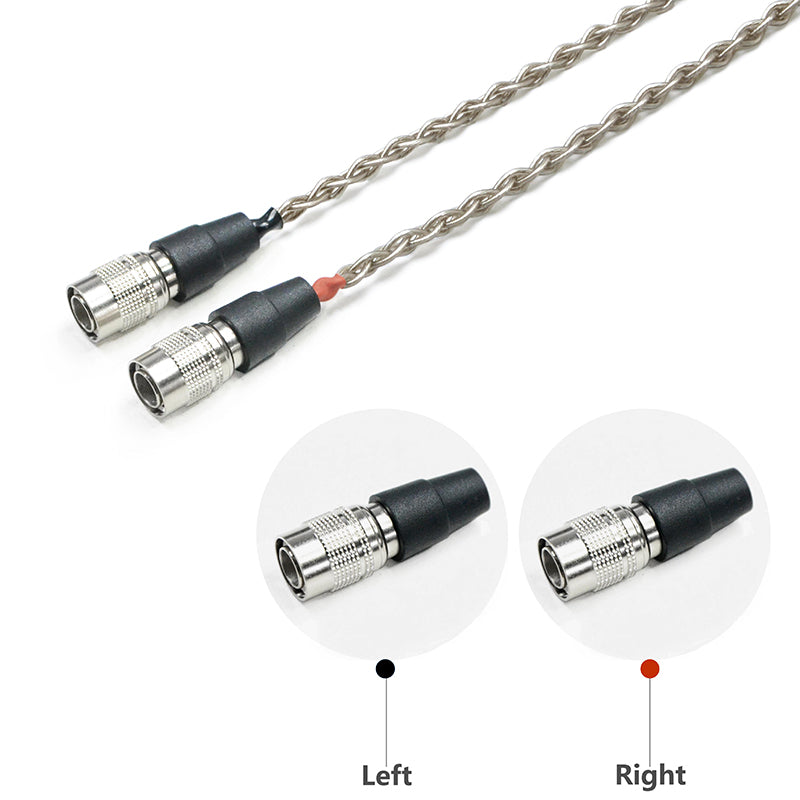 6N Single-Crystal Silver Headphone Upgrade Cable for Dan Clark Aeon 2, AEON 2 Noire, AEON RT, STEALTH, EXPANSE, E3, NOIRE X, NOIRE XO, Aeon 2 Closed, ETHER C Flow, ETHER 2