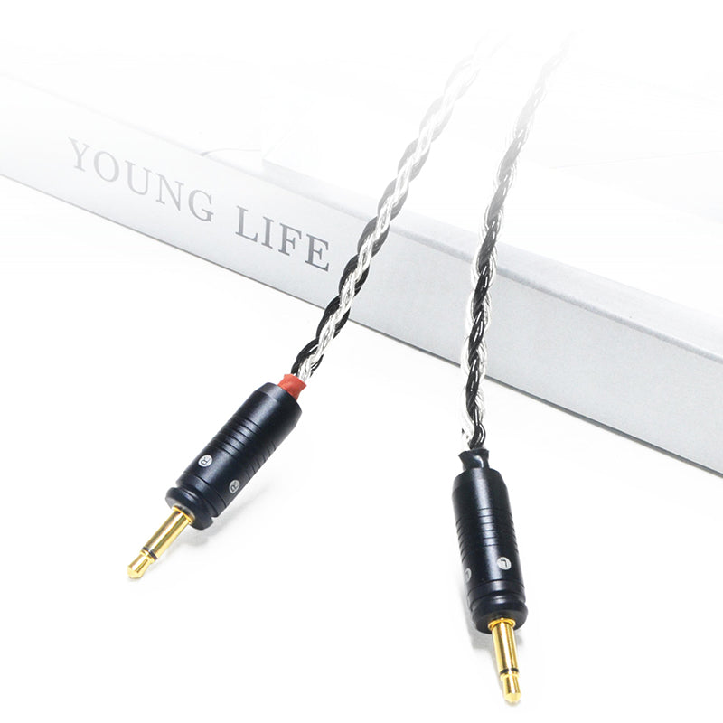7N Single Crystal Silver&Copper Hybrid Braided Headphone Upgrade Cable for Focal Elegia, Clear, Stellia, Elear, ClearPro MG, Celestee, Radiance, Clear MG