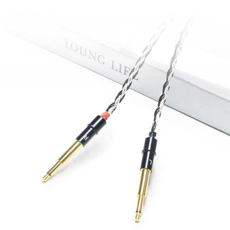 7N Single Crystal Silver&Copper Hybrid Braided Headphone Upgrade Cable for for MEZE LIRIC 2, POET, 109 PRO, 105 SILVA, 105 AER, STRADA, 99 Classics, 99 Neo, 99 Noir