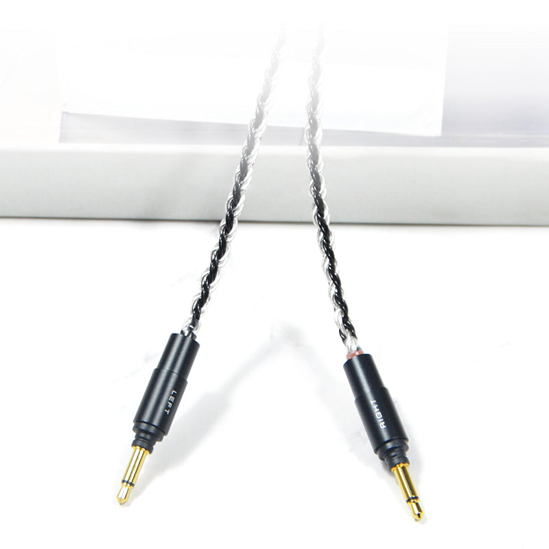 7N Single Crystal Silver&Copper Hybrid Braided Headphone Upgrade Cable for Yamaha YH-5000SE, YH-4000, YH-C3000
