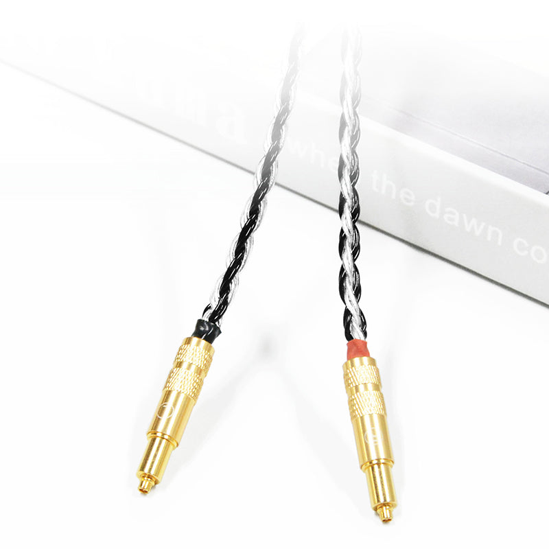 7N Single Crystal Silver&Copper Hybrid Braided Headphone Upgrade Cable for Shure SRH1440, SRH1540, SRH1840