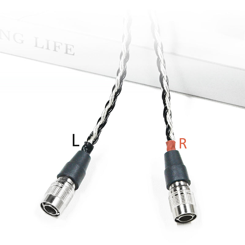7N Single Crystal Silver&Copper Hybrid Braided Headphone Upgrade Cable for Dan Clark Aeon 2, AEON 2 Noire, AEON RT, STEALTH, EXPANSE, E3, NOIRE X, NOIRE XO, Aeon 2 Closed, ETHER C Flow, ETHER 2