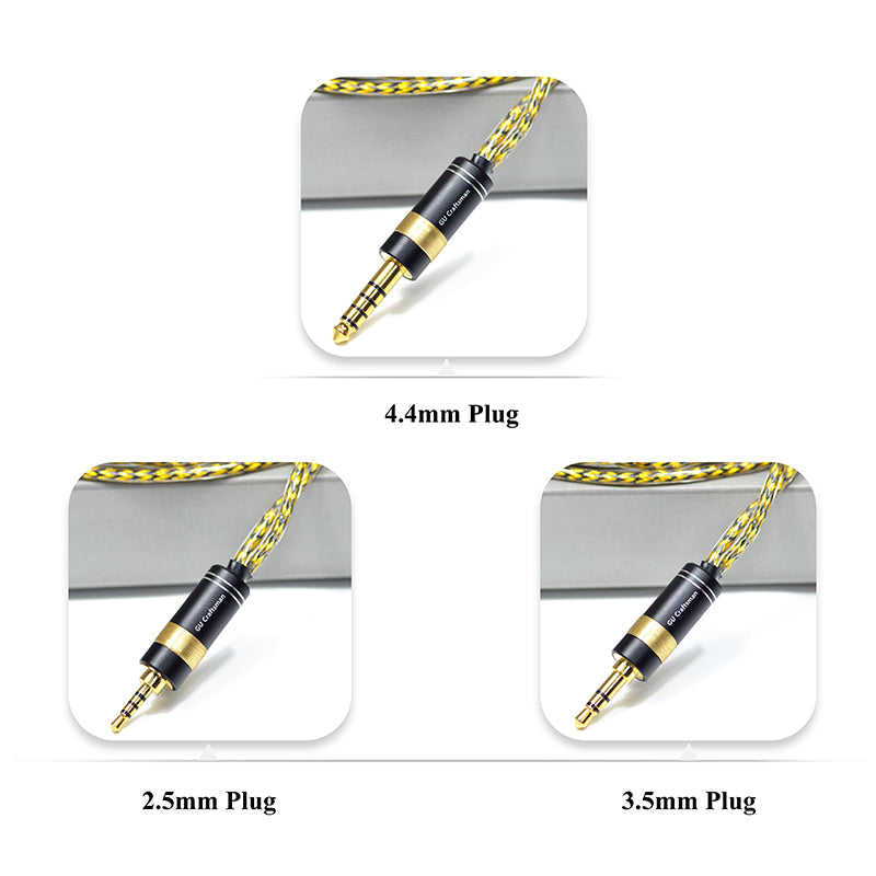 MMCX 6N Silver-Plated Oxygen-Free Copper with Metal Shielding Layer IEM Upgrade Cable for SHURE SE846, SE535, Beyerdynamic DT 70 IE, DT 71 IE, DT 72 IE, DT 73 IE, Astell&Kern AK T9iE, AK T8iE Mk II, AK T8iE, Campfire Audio Iris, Grand Luna, Clara, As