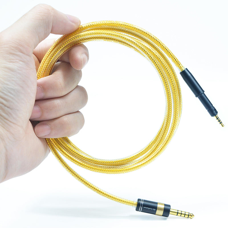 6N Silver-Plated Oxygen-Free Copper Headpnone Upgrade Cable with Metal Shielding Layer for SENNHEISER HD599, HD560S, HD505, HD569, HD599 SE, HD550, HD400S, HD400 PRO