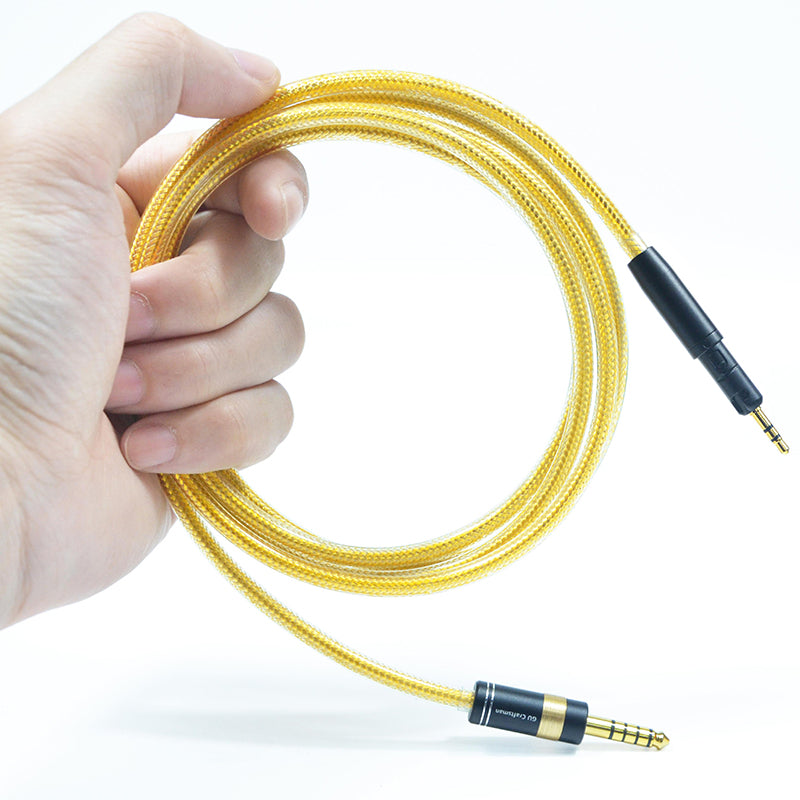 6N Silver-Plated Oxygen-Free Copper Headpnone Upgrade Cable with Metal Shielding Layer for Audio Technica ATH-R50X, ATH-M50X, ATH-M40X, ATH-M60XA, ATH-M70X, ATH-M60X, ATH-PRO5X, ATH-PRO7X