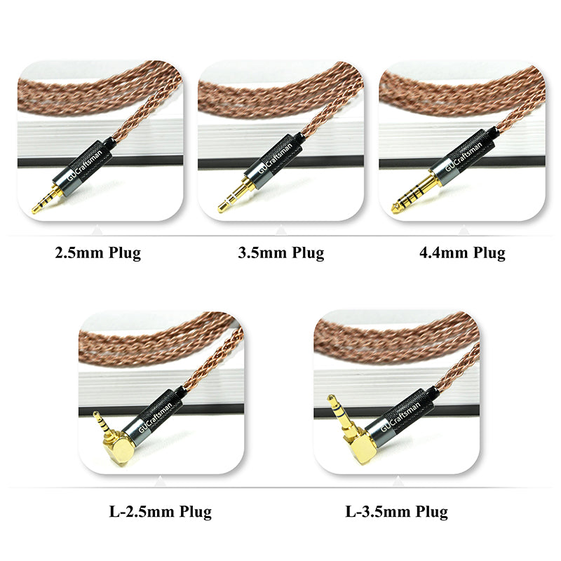 6N Single-Crystal Copper IEM Upgrade Cable for Sony IER-M7, IER-M9, IER-Z1R