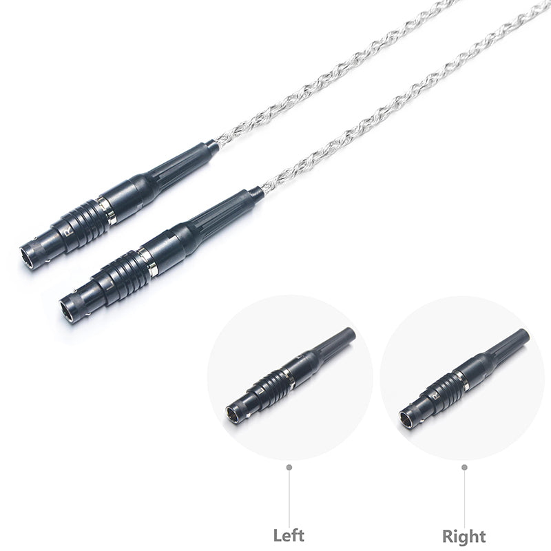 6N Single-Crystal Silver and Graphene Hybrid-Braided Headphone Upgrade Cable for Focal Utopia