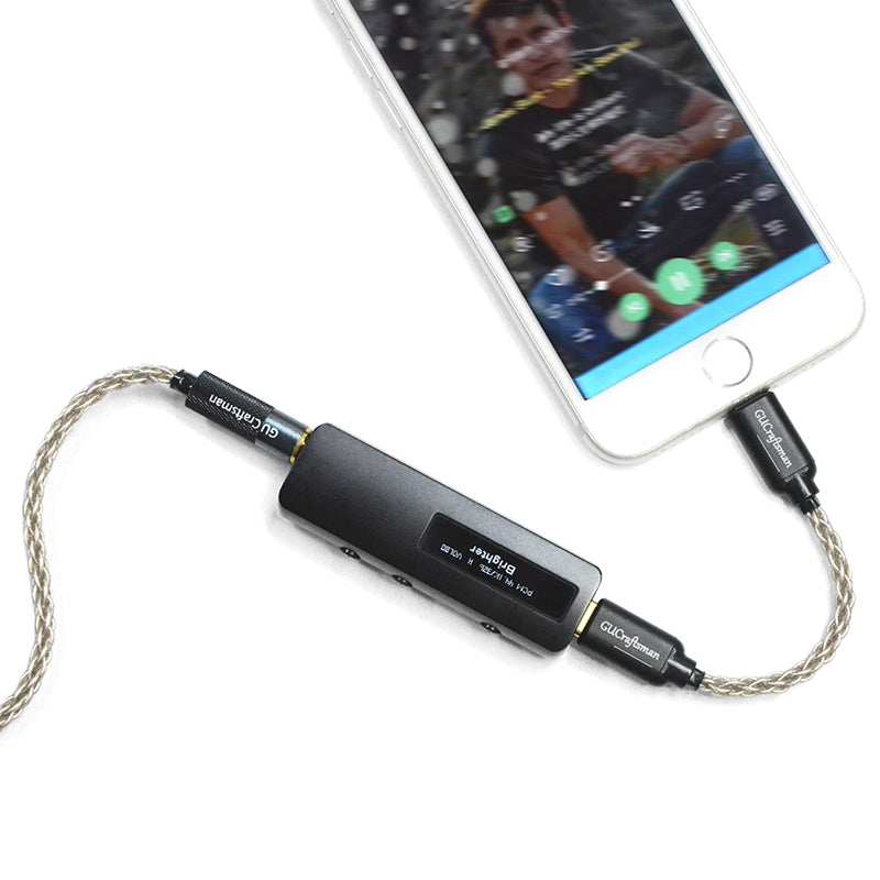 6N Single-Crystal Silver Lightning to Type-C DAC Amplifier（AMP）Cable for iPhone 14 and Earlier Models