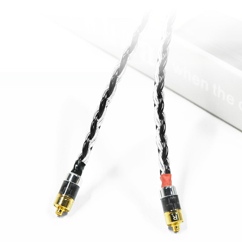 MMCX 7N Single Crystal Silver&Copper Hybrid Braided IEM Upgrade Cable for SHURE SE846, SE535, Beyerdynamic DT 70 IE, DT 71 IE, DT 72 IE, DT 73 IE, Astell&Kern AK T9iE, AK T8iE Mk II, AK T8iE, Campfire Audio Iris, Grand Luna, Clara, Astrolith, Stellar