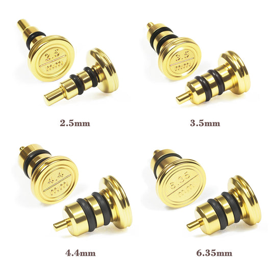 Audio Jack Dust Plug/Port Cover with Dual Silicone O-Ring Seal – Compatible with MP3/MP4 Players, DAC Amplifiers, Power Amplifiers, and Adapters