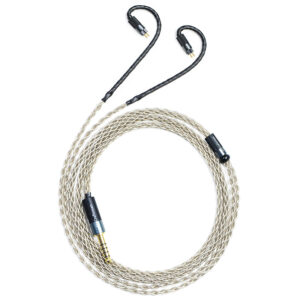 0.78mm 2-Pin 6N Single-Crystal Silver IEM Upgrade Cable for 64 Audio Solo, U4s, Volur, U12t, U18t, Vision Ears VE2, VE3.2, VE4.2, VE5, VE6, Astell&Kern STELLA, LUNA, XIO, NOVUS, AURA, ODYSSEY, Diana, Empire Ears Raven, VALKYRIE MKII, Triton, Odin2 MKII, BRAVADO MKII, Legend X, Legend EVO