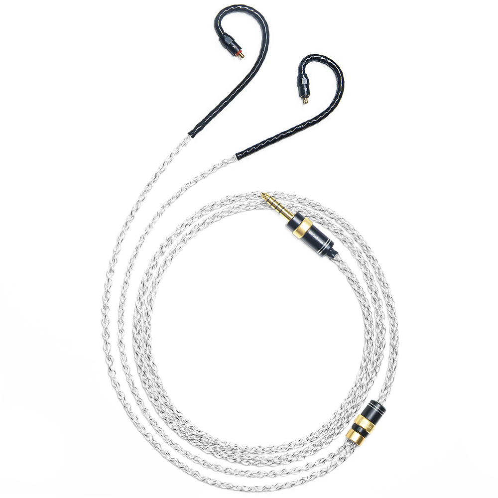 T2 Connector 6N Single-Crystal Silver and Graphene Hybrid-Braided IEM Upgrade Cable for Westone Pro X10, Pour X20, Pro X30, Pro X50, MACH10, MACH20, MACH30, MACH40, MACH50, MACH60, MACH70, MACH80