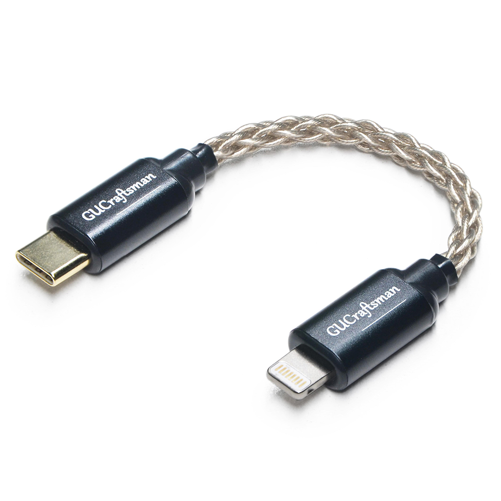 6N 单晶银 iPhone 闪电转 Type-C DAC 放大器(AMP)线 14 和早期型号