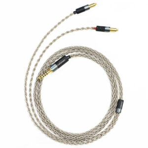 8-Core 6N Single-Crystal Silver Headphone Upgrade Cable for Shure SRH1440, SRH1540, SRH1840