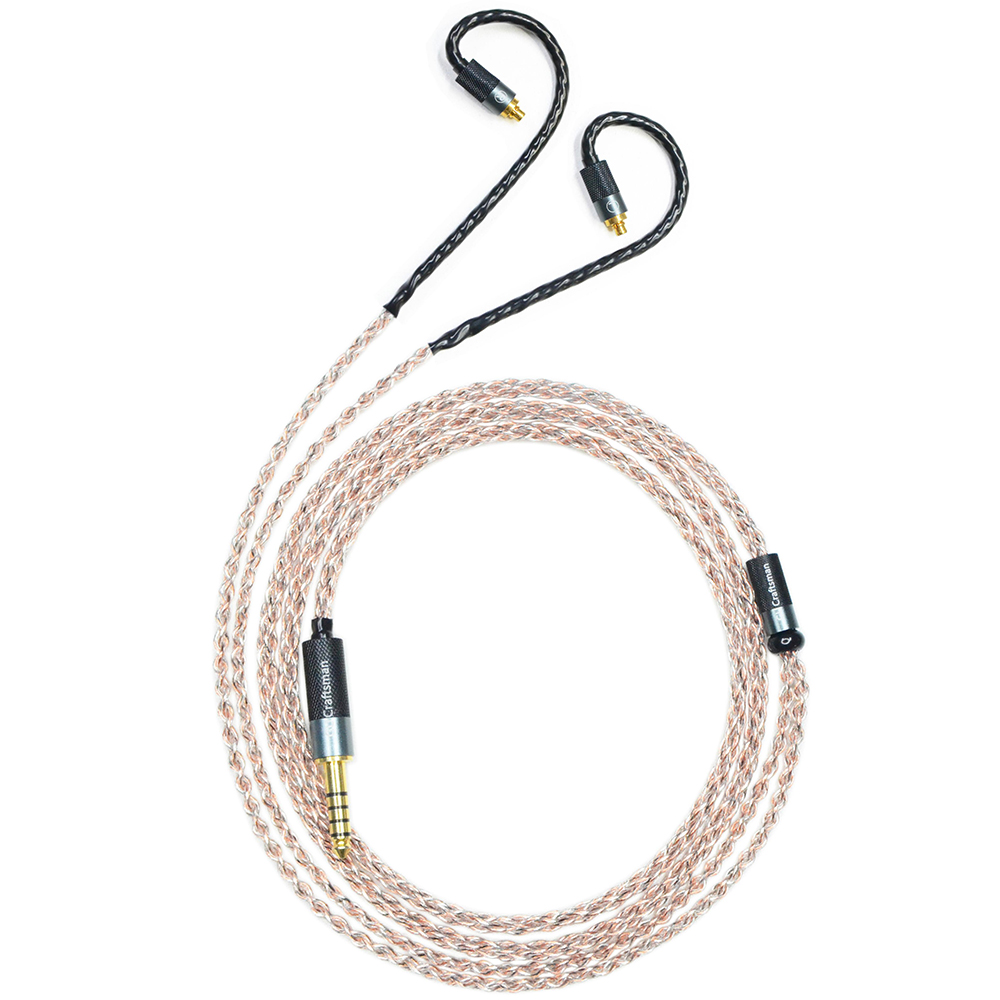 5N Oxygen-Free Copper and Graphene Hybrid-Braided IEM Upgrade Cable for SENNHEISER IE200, IE300, IE600, IE900
