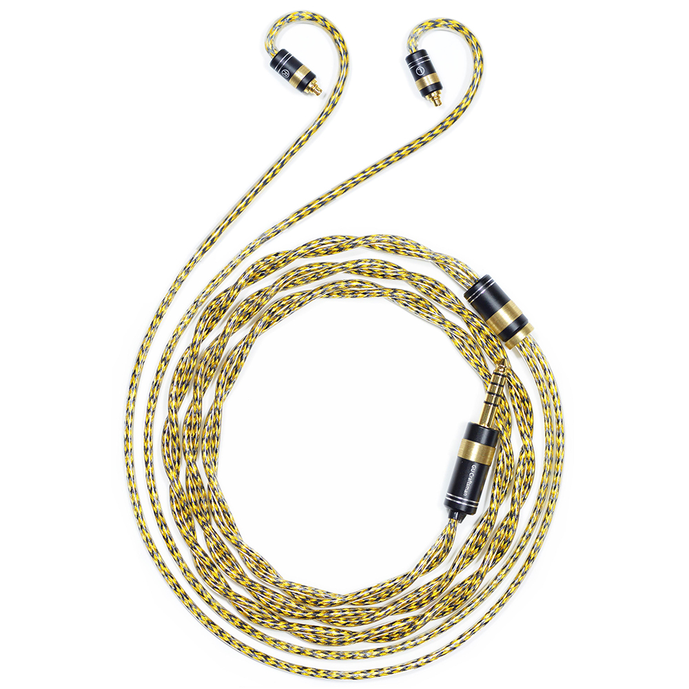 6N Silver-Plated Oxygen-Free Copper with Metal Shielding Layer IEM Upgrade Cable for SENNHEISER IE200, IE300, IE600, IE900