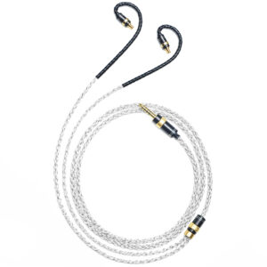 6N Single-Crystal Silver and Graphene Hybrid-Braided IEM Upgrade Cable for Audio-Technica ATH-LS300is, ATH-LS400is, ATH-LS200is, ATH-E70, ATH-E50, ATH-E40, ATH-LS70is