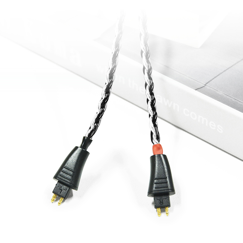 7N Prata Cristal Único&Copper Hybrid Braided Headphone Upgrade Cable for Fostex TH1100RP, TH1000RP, TH909, TH900mk2, TH808, TH616, TH610 - Imagem 2