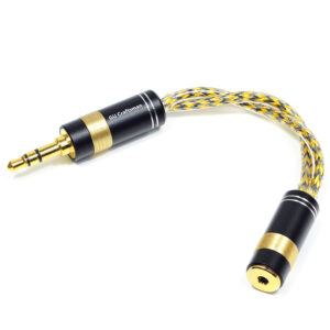 6N Silver-Plated Oxygen-Free Copper Adapter Cable with Metal Shielding Layer - High-Fidelity 2.5mm/3.5mm/4.4mm Audio Converter