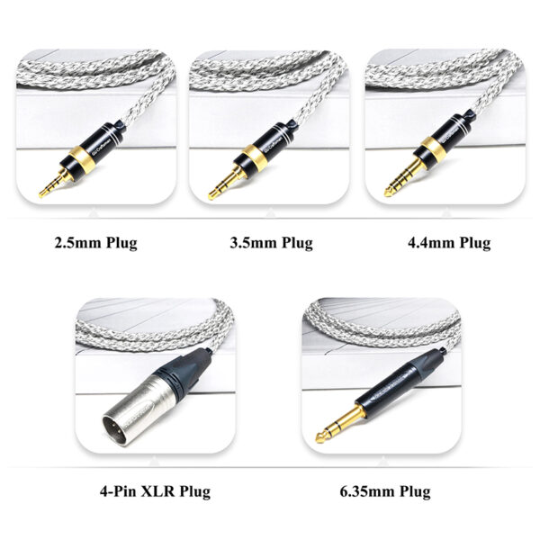 6N Single-Crystal Silver and Graphene Hybrid-Braided Headphone