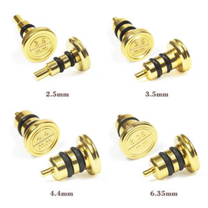 Audio Jack Dust Plug/Port Cover with Dual Silicone O-Ring Seal – Compatible with MP3/MP4 Players, DAC Amplifiers, Power Amplifiers, and Adapters